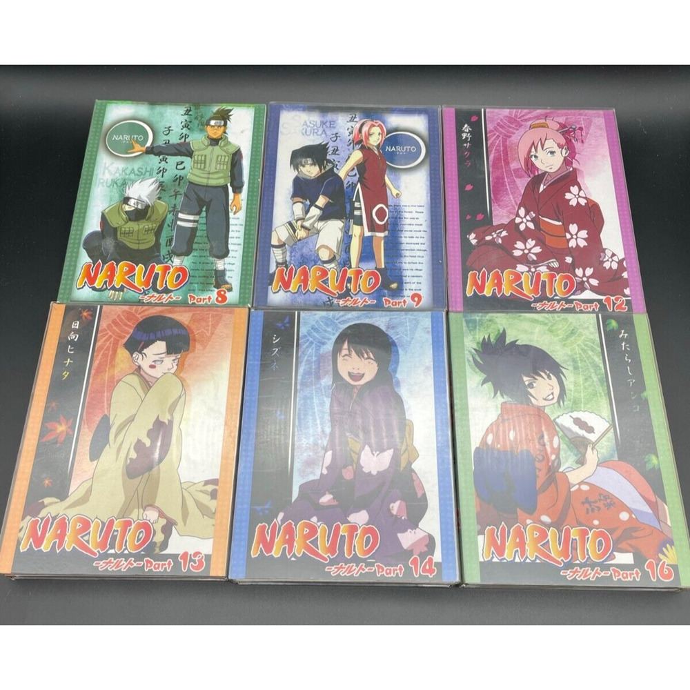 Naruto Anime Series DVD 18-Disc Set Parts 8, 9, 12, 13, 14 & 16 Japanese Edition